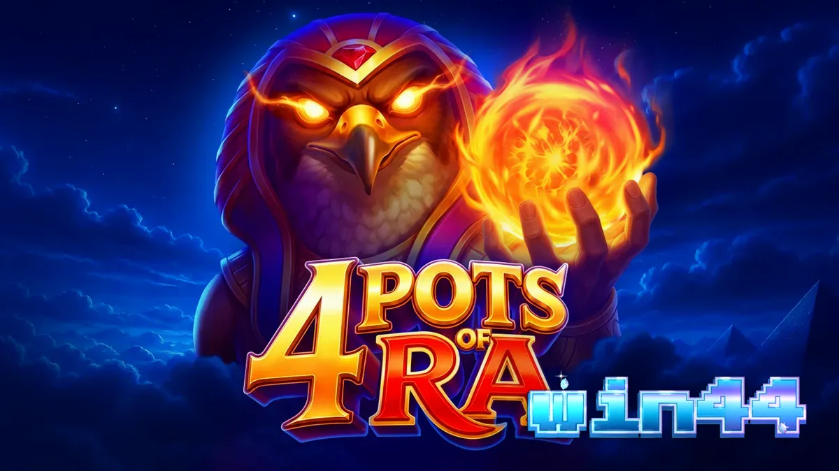 Interface do jogo de slot 4 Pots of Ra: Hold and Win com temática egípcia